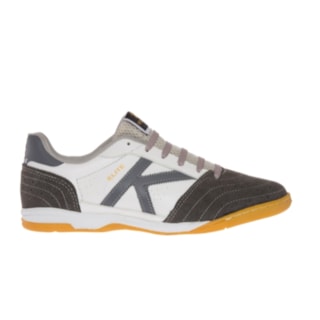 CHUTEIRA ELITE FS FUTSAL BRANCO E CINZA CHUTEIRA ELITE FS FUTSAL BRANCO E CINZA