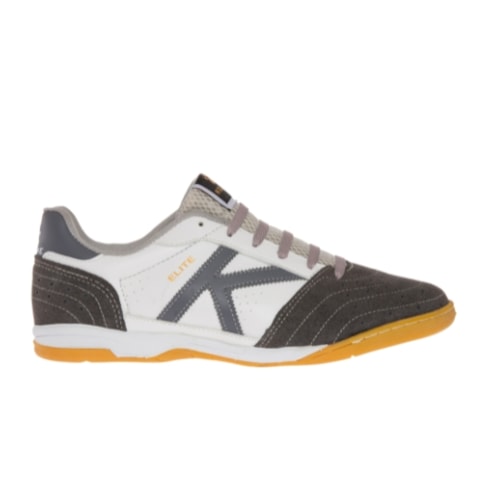 CHUTEIRA ELITE FS FUTSAL BRANCO E CINZA CHUTEIRA ELITE FS FUTSAL BRANCO E CINZA