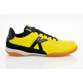CHUTEIRA KELME FLAMENCO FS AMARELO E GRAFITE CHUTEIRA KELME FLAMENCO FS AMARELO E GRAFITE