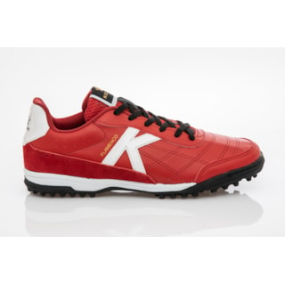 CHUTEIRA KELME FLAMENCO TF VERMELHO E BRANCO