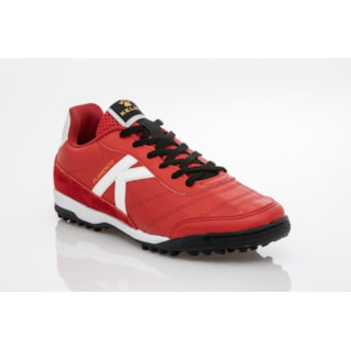 CHUTEIRA KELME FLAMENCO TF VERMELHO E BRANCO