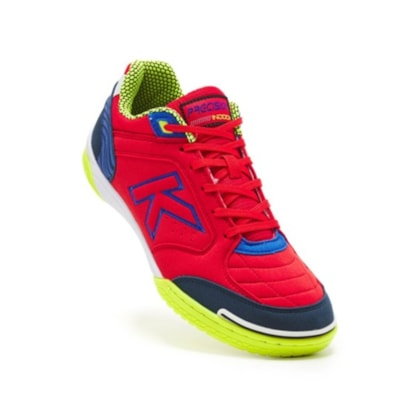 CHUTEIRA KELME FUTSAL SIN PRECISION FS VERMELHO, AZUL E AMARELO